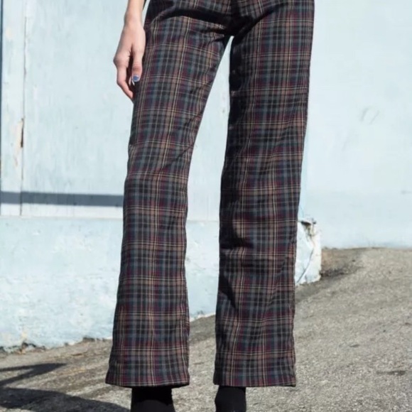 Brandy melville plaid valentina trouser pants - Picture 2 of 8